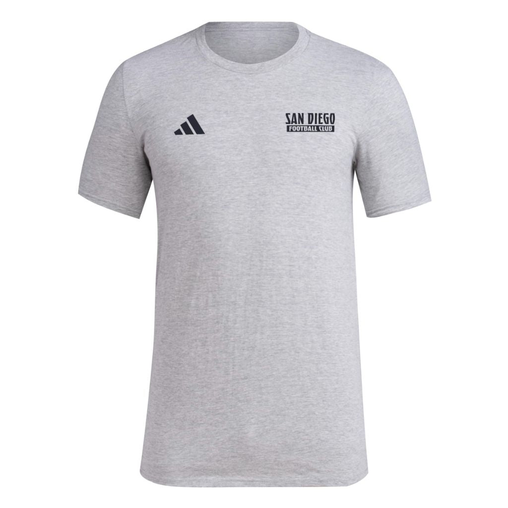 Adidas Mens San Diego FC Pre-Game Short Sleeve Soccer T-Shirt,Medium Grey Heather/Mls-Sdi-3pp,Small