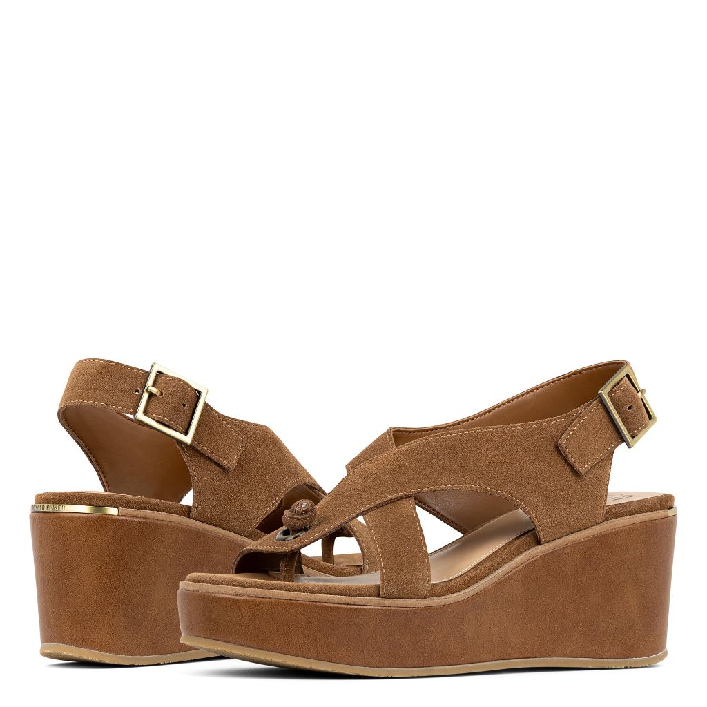 Donald Pliner Womens ALANEE Suede, Saddle 6.5