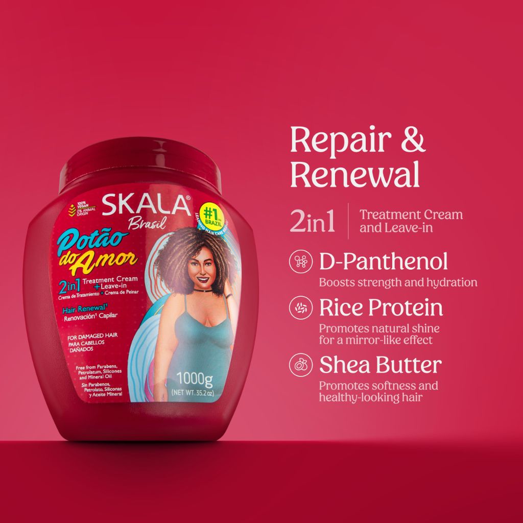 SKALA Potão do Amor 2-in-1 Treatment Cream and Leave-In Conditioner, 35.2 oz