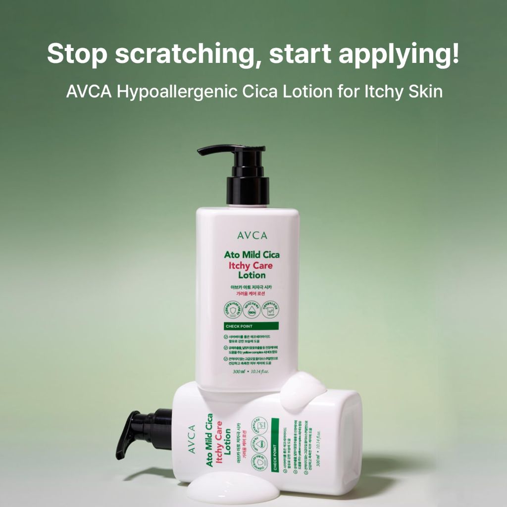 AVCA Cica Ceramide Lotion for Sensitive Itch-Prone Skin 300ml(10.14 fl. oz)