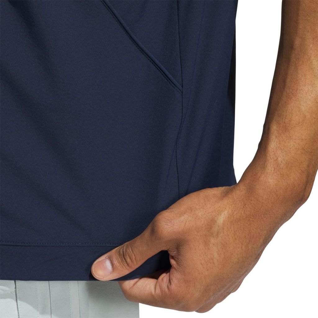 Adidas Men's Beyond Short Sleeve Pullover, Collegiate Navy, Medium