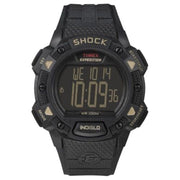 Timex Men's Expedition Base Shock 45mm Digital Watch, Blackout (T49896)