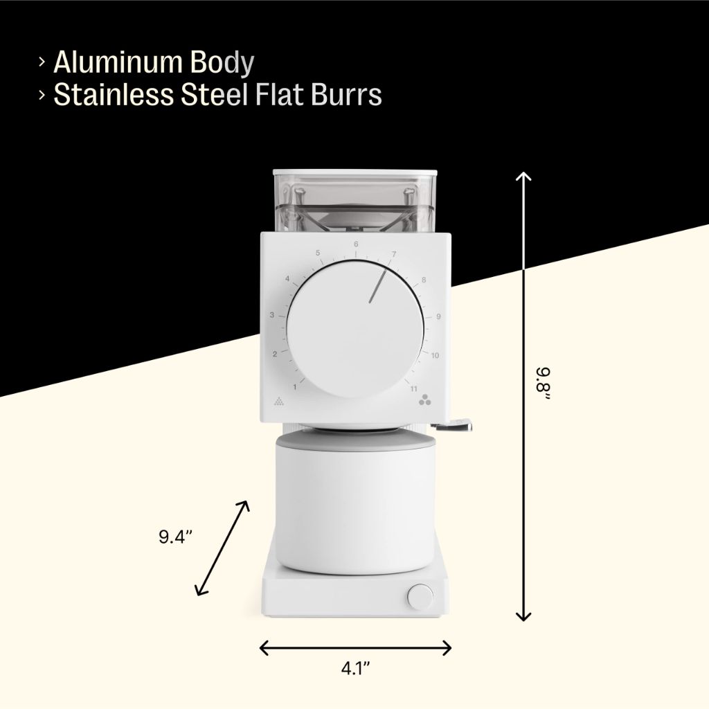 Fellow Ode Burrs Electric Coffee Grinder - Matte White