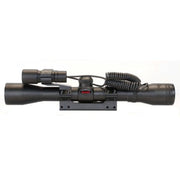 Gamo Varmint Hunter Air Rifle Scope with Light and Laser 4 x 32mm - Black