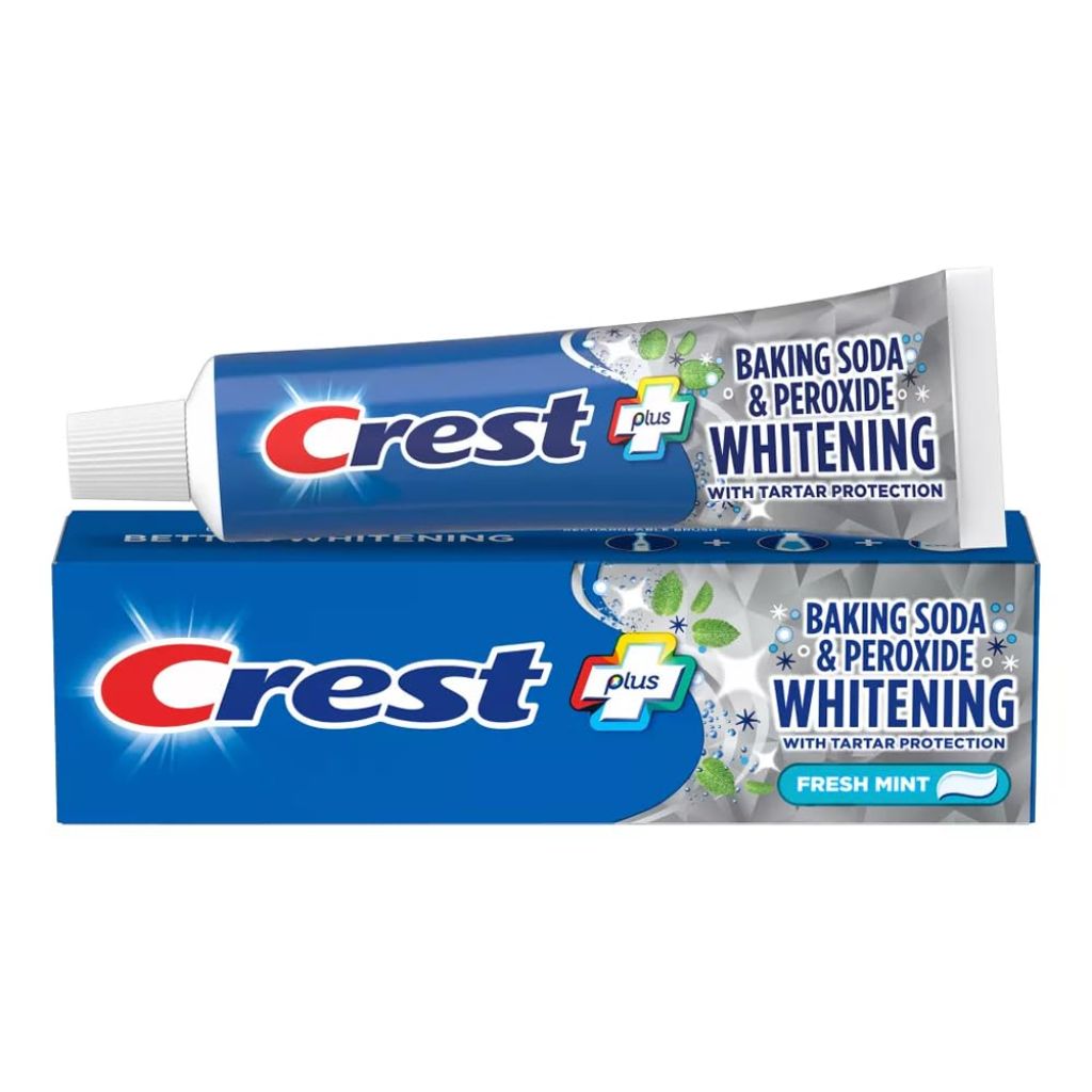 Crest Cavity & Tartar Protection Toothpaste, Whitening Baking Soda & Peroxide, Mint , 5.7oz