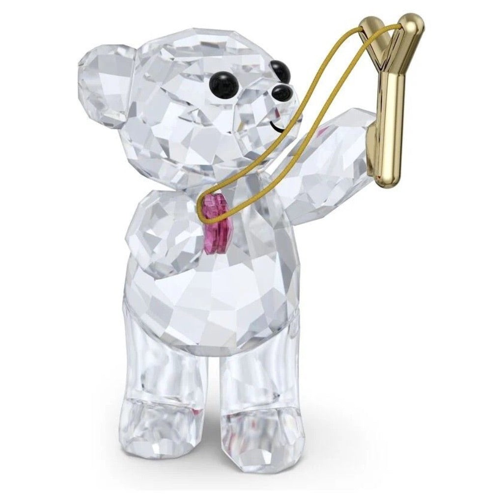 Swarovski Unisex Kris Bear Sending You Love Figurine 5691182 in Silver
