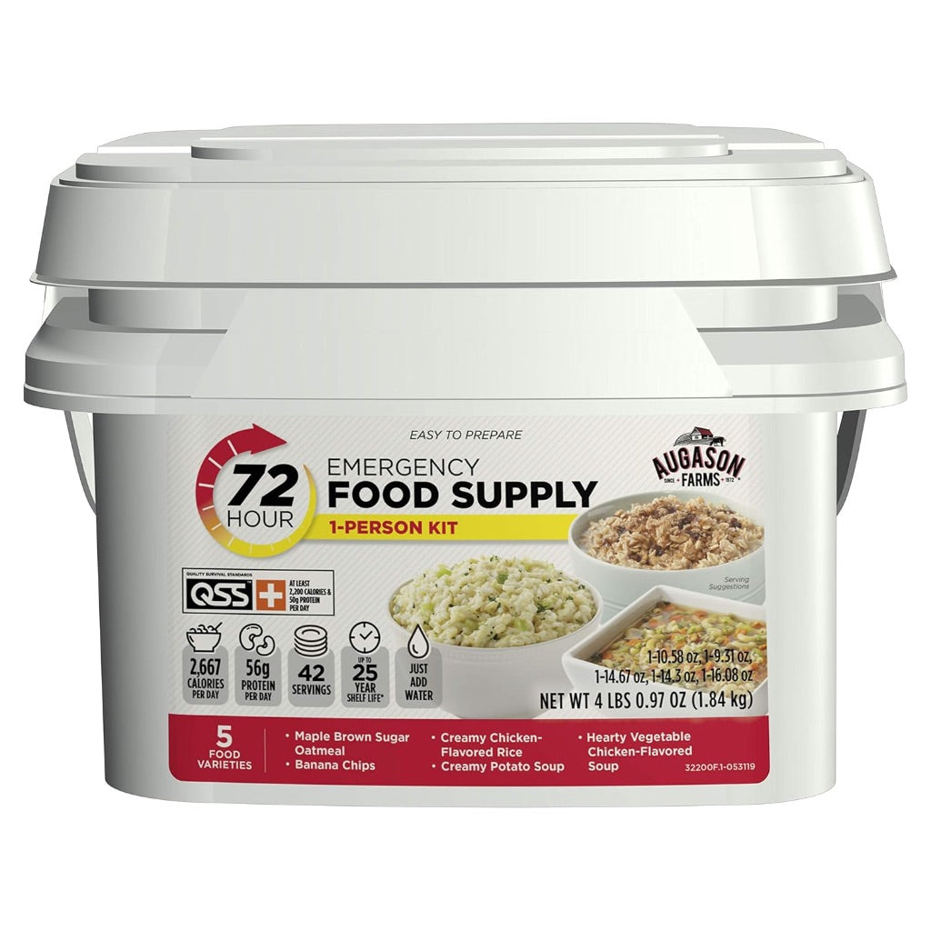 Augason Farms 72-Hour 1-Person Emergency Food Supply Kit, 4 lbs 1 oz