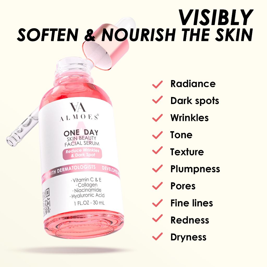 ALMOES One Day Hydrating Face & Eye Serum - 1 fl. oz.