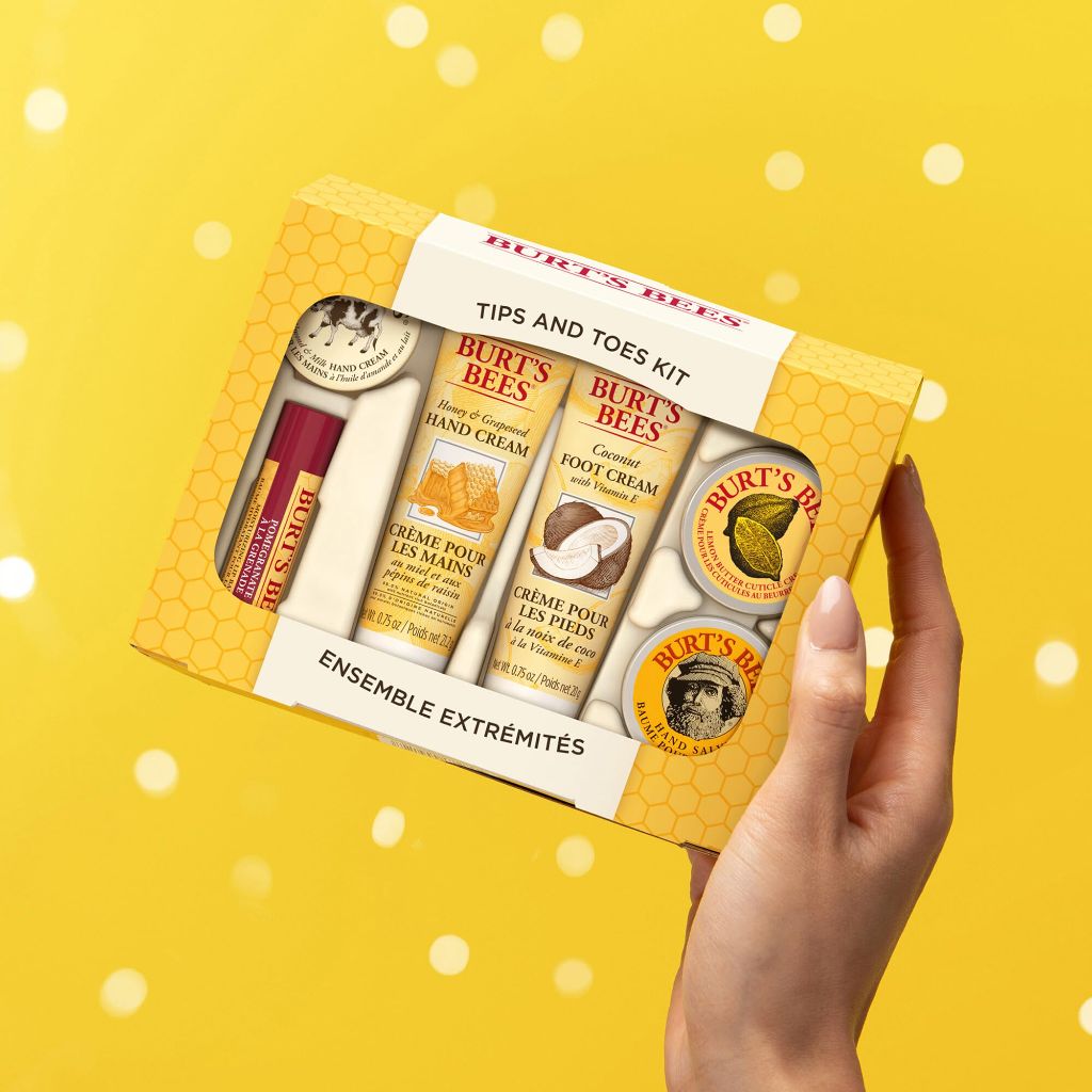 Burt's Bees Gifts Ideas Tips and Toes Set: 6 Travel Size Products