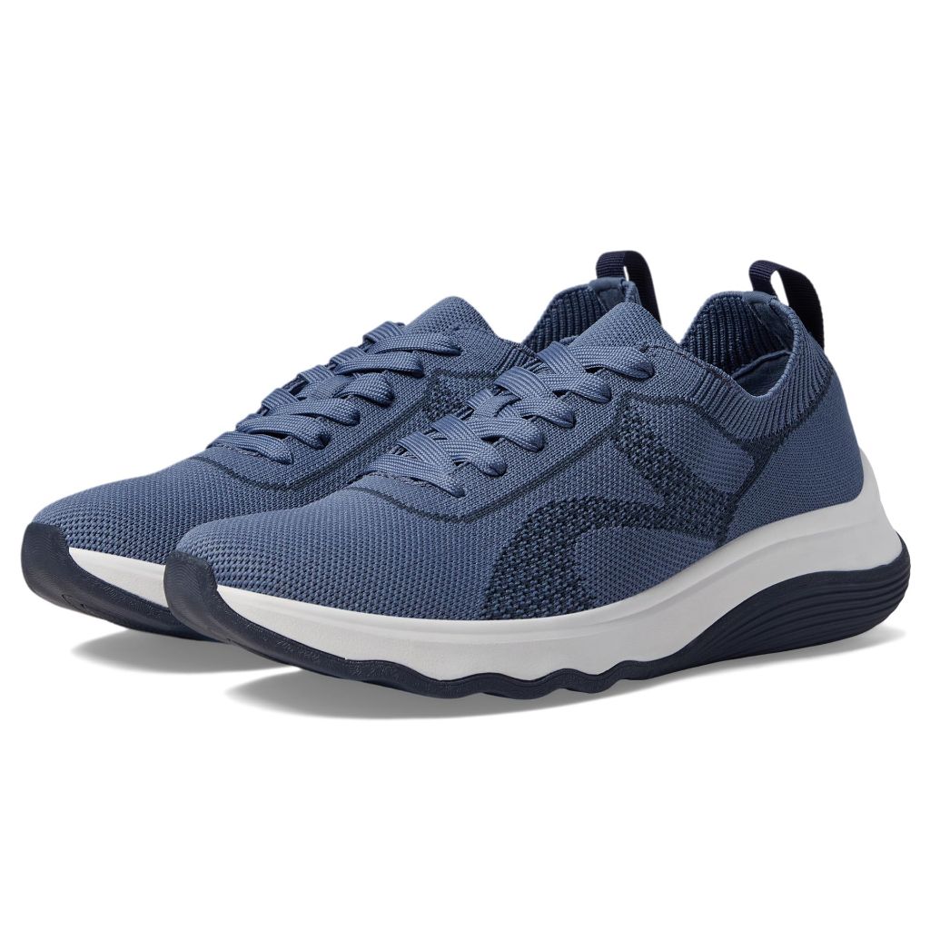 Clarks CloudSteppers Women's Circuit Tie Oxford, Denim Blue Knit - size 5M