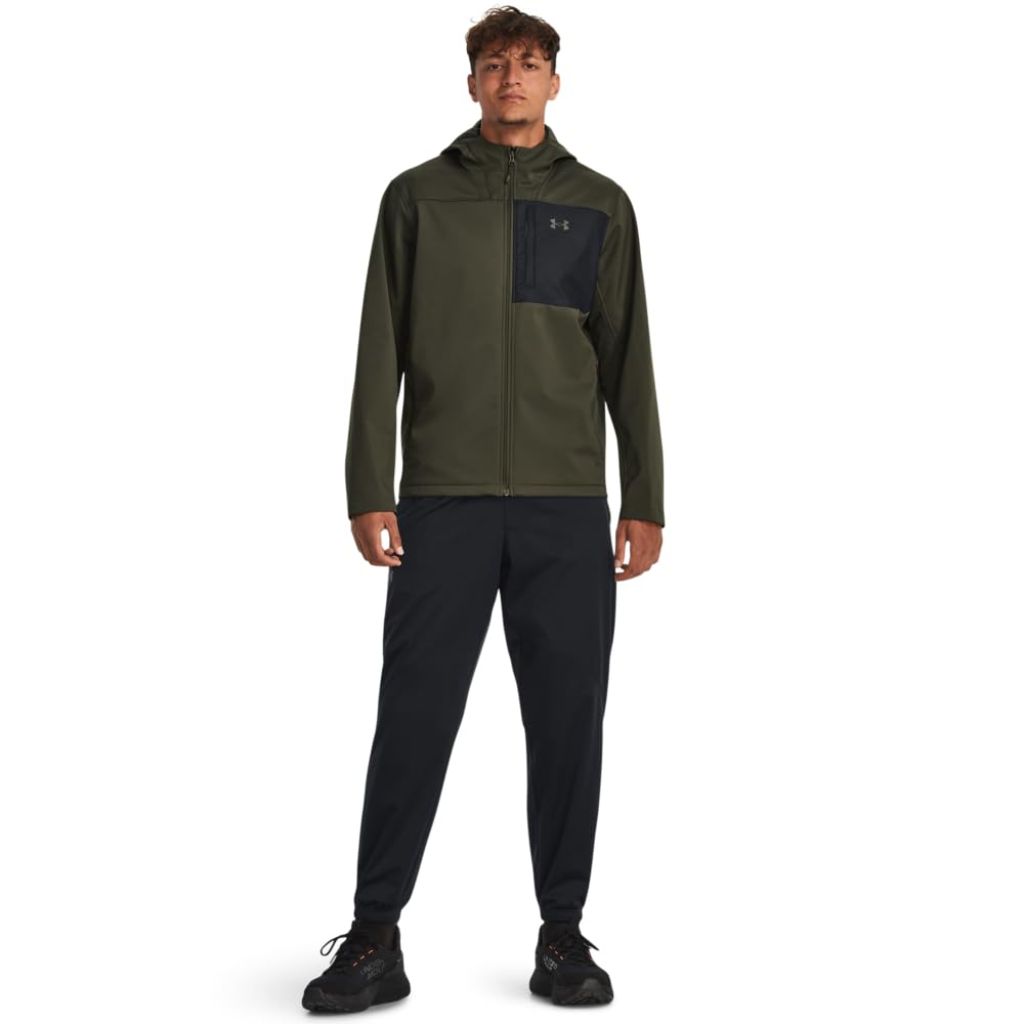 Under Armour Mens Storm Cold Jacket, Black/Marine OD Green - size Medium