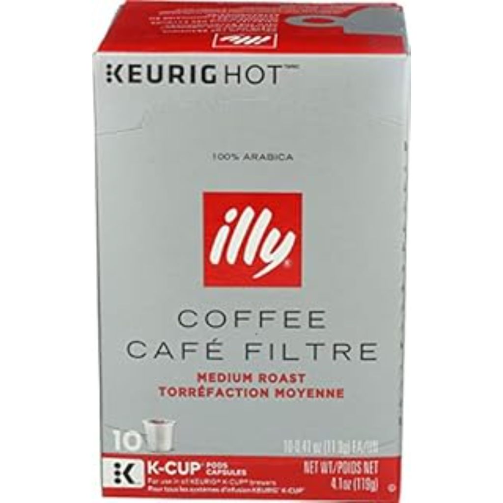 illy K-Cup Coffee Pods  Classico Medium Roast  100% Arabica  10 Ct