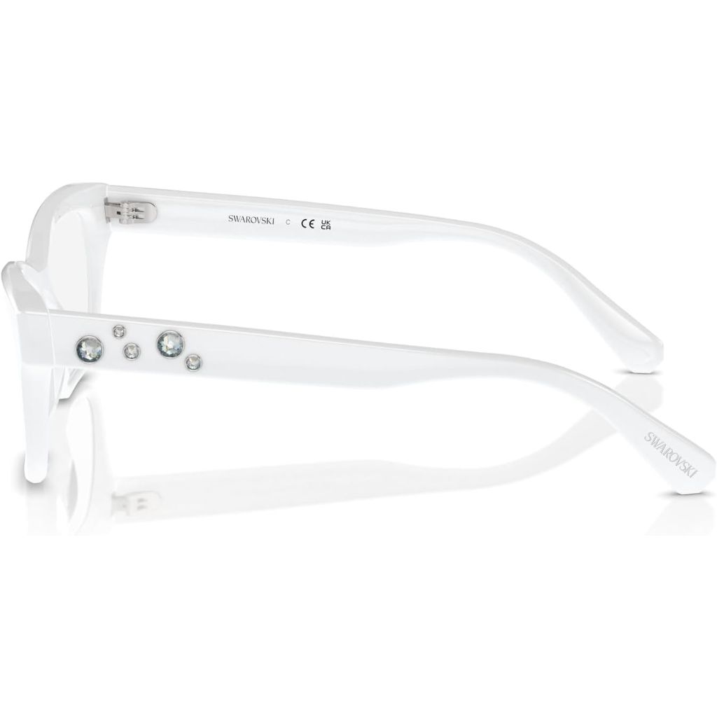 Swarovski Women's SK2022 Eyewear Frames - Opal White, 53mm