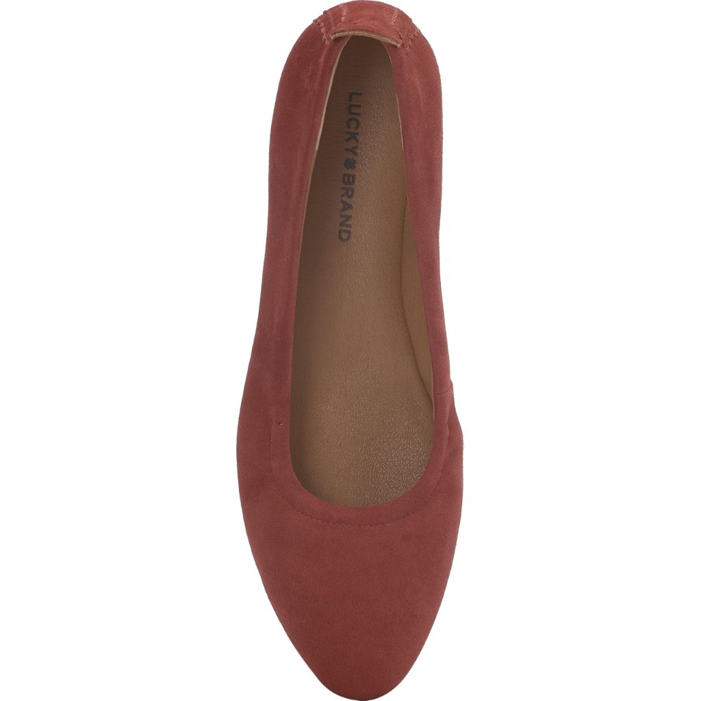 Lucky Brand Caliz Ballet Flat, Tibetian Red -size 9.5