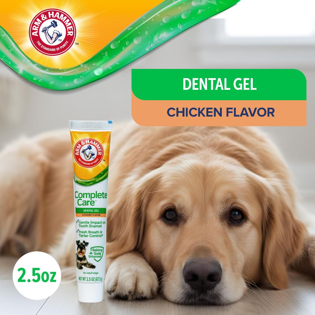 Arm & Hammer Complete Care Dental Gel Dog Toothpaste, Chicken Flavor, 2.5 Oz