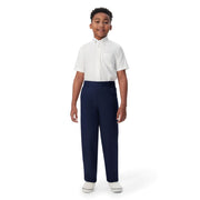 French Toast Boys Pull-on Relaxed Fit School Uniform Pant (Standard & Husky), Navy, 10