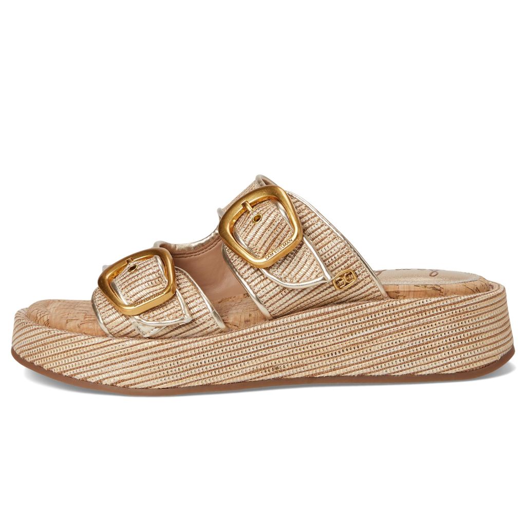 Sam Edelman Women's Nerissa Slide Sandal, Sunny Gold, 5.5