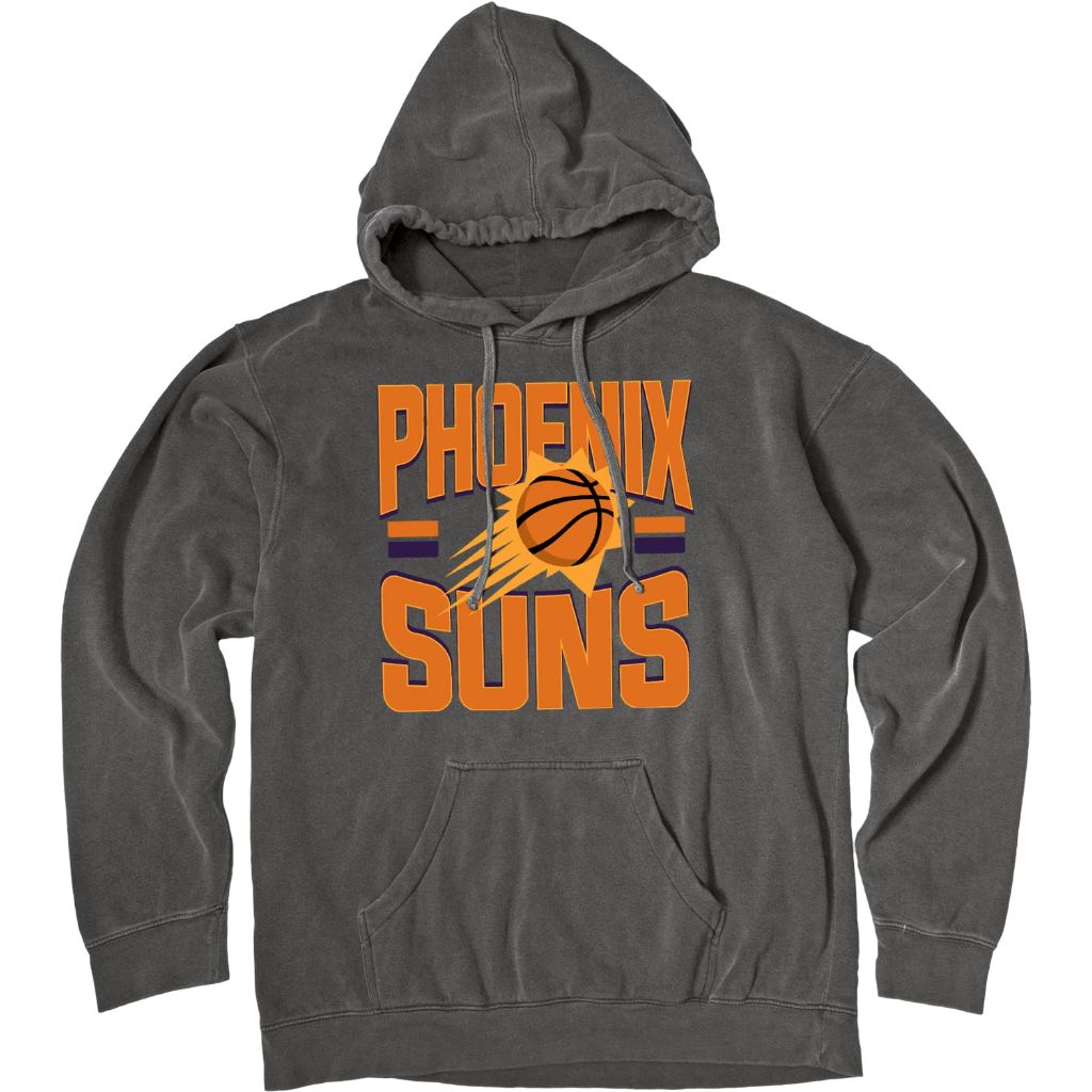 Blue 84 Phoenix Suns NBA Officially Licensed Hooded Sweatshirt Ringspun Bold Black, Medium