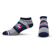 For Bare Feet MiLB KANNAPOLIS CANNON BALLERS Streak No Show Sock Team Colors YOUTH
