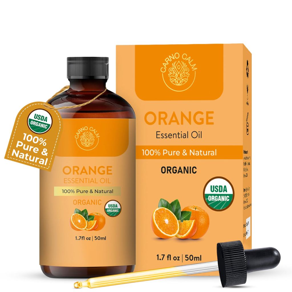 Carno Calm Organic Sweet Orange Essential Oil 50 Ml   | 1.7 fl. oz