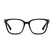 Zeelool Square Glasses Frames for Women, Fashion Eyeglasses Eyewear Frame with Clear Lens & Metal Hinges Delilah ZJGX773186-01