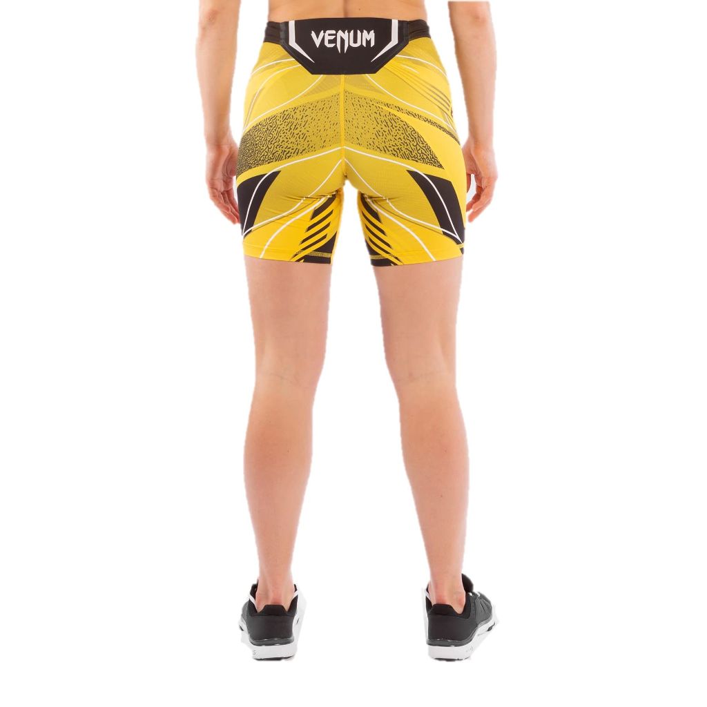 Venum UFC Authentic Fight Night Women's Vale Tudo Shorts, Long Fit, Yellow - size S