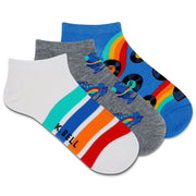 SZ 4-10, K. Bell Socks Women's Low Cut, Roller Skate (Gray Assorted)