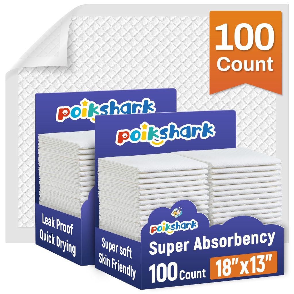 100 Pack Disposable Diaper Changing Pads for Baby  18" x 13"