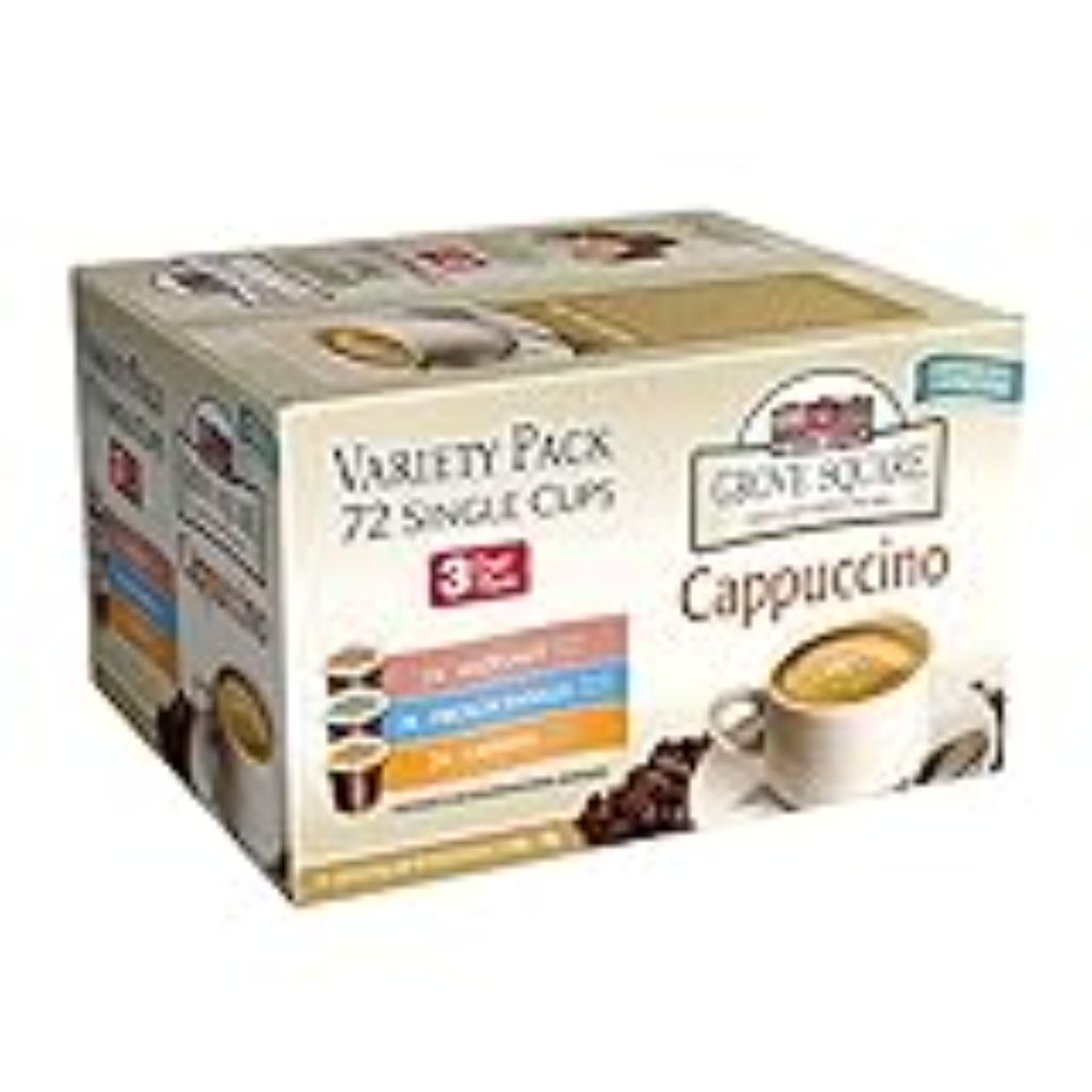 Grove Square Cappuccino Flavor Variety Pack  24 Single Serve Cups