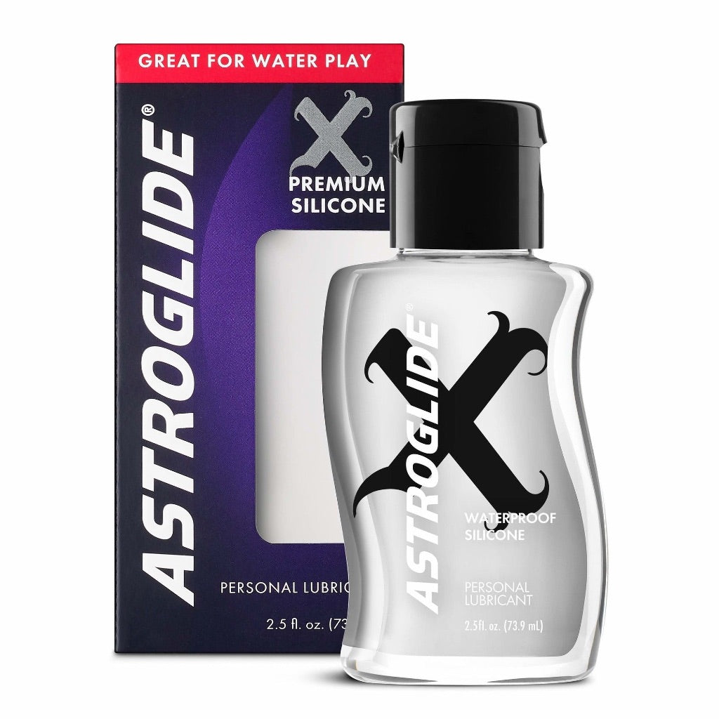Astroglide X Premium Waterproof Silicone Personal Lubricant, 2.5 Oz