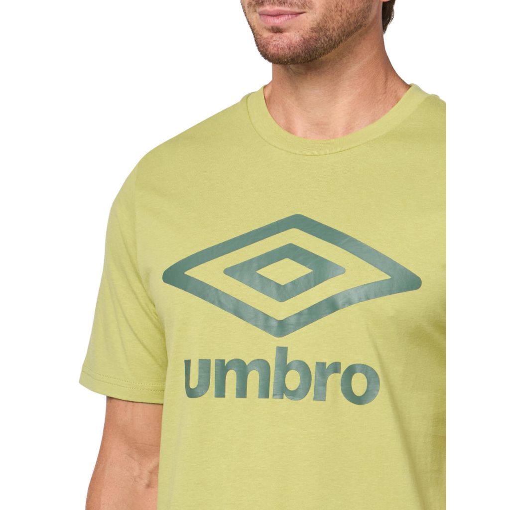 Umbro Men's Logo Tee, Bay Leaf/Sage Leaf, Medium
