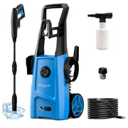 Electric Pressure Washer Power Washer Adjustable Nozzle, Pressure Cleaning Machine with Foam Cannon
