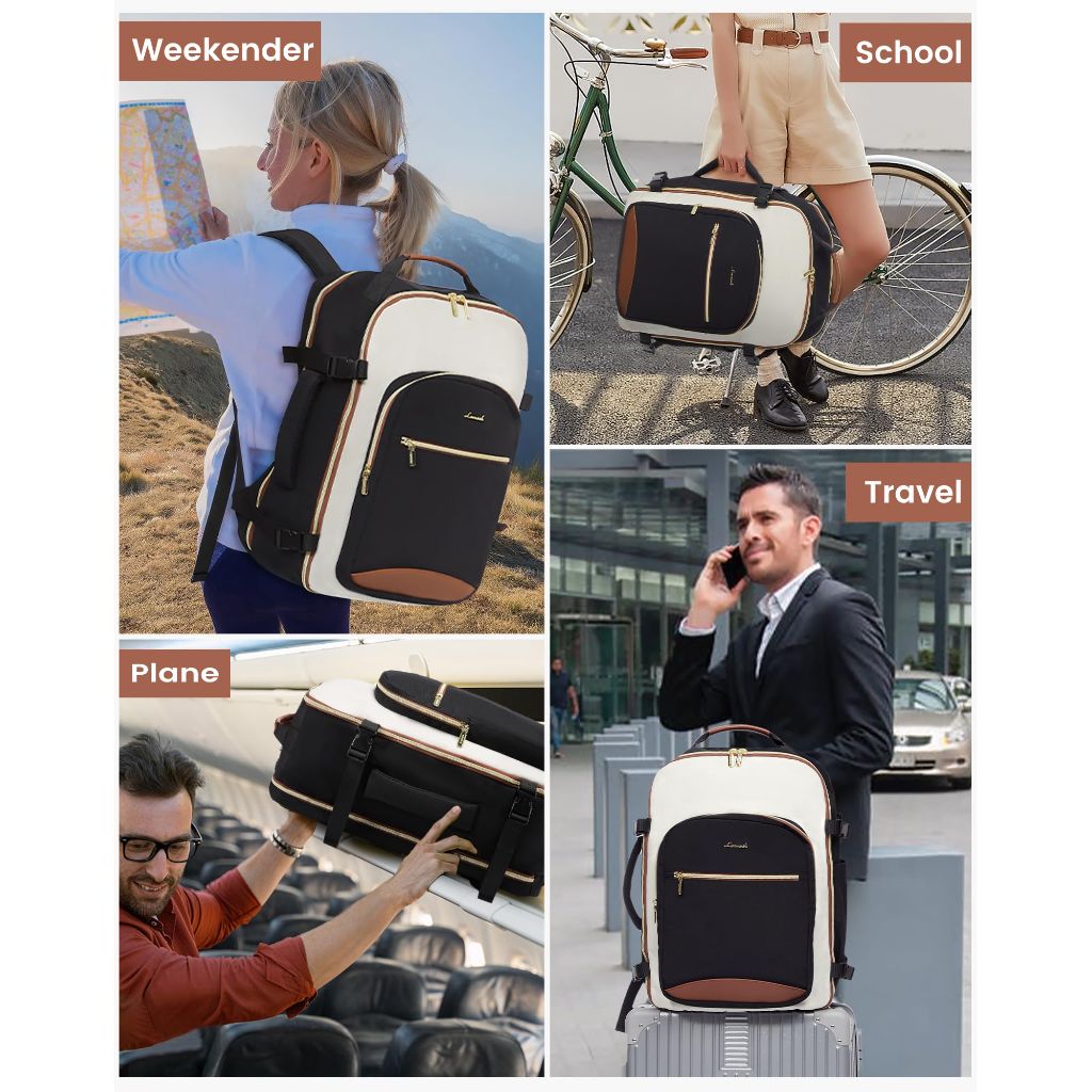 LOVEVOOK Large Travel Backpack with 3 Packing Cubes