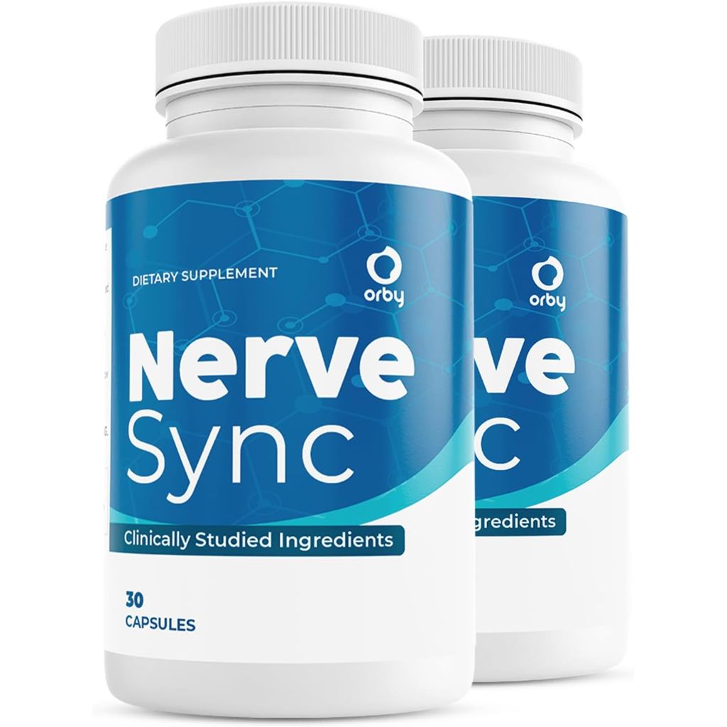 Orby NerveSync – Natural Daily Wellness Supplement with Plant-Based Ingredients | 30 Capsules | 2pk