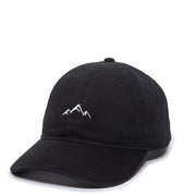 Outdoor Cap Mountain Embroidered Dad Hat, Black - One Size