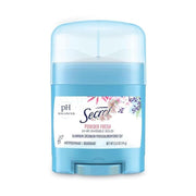 Secret Invisible Solid Antiperspirant and Deodorant, Powder Fresh, 0.5 Ounce Travel Size (Pack of 3)