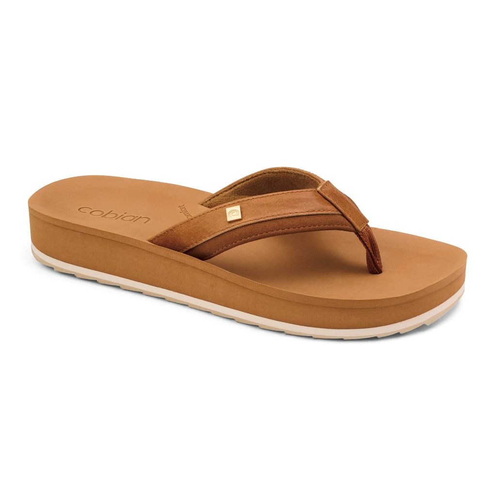SZ 10, Cobian Reya Rise – Women’s Sandals With Contoured Footbed | Tan