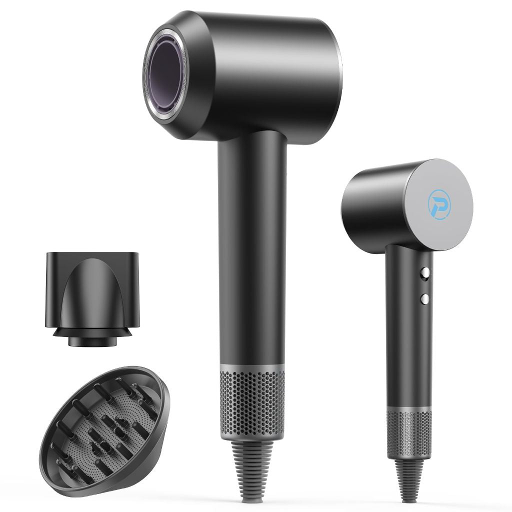 Panergy - Hair Dryer - 110,000 RPM Professional Hair Dryer with Diffuser, Ionic Blow Dryer, 8 Wind Modes, Magnetic Nozzles