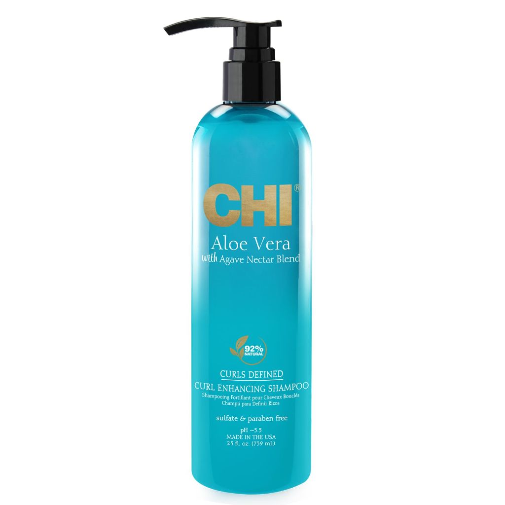 CHI Aloe Vera Curl Enhancing Shampoo, 25 Oz