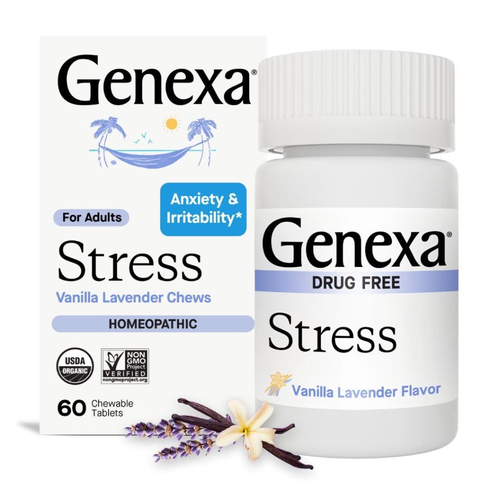 Genexa Drug-Free Stress Relief - Vanilla Lavender, 60 Tablets