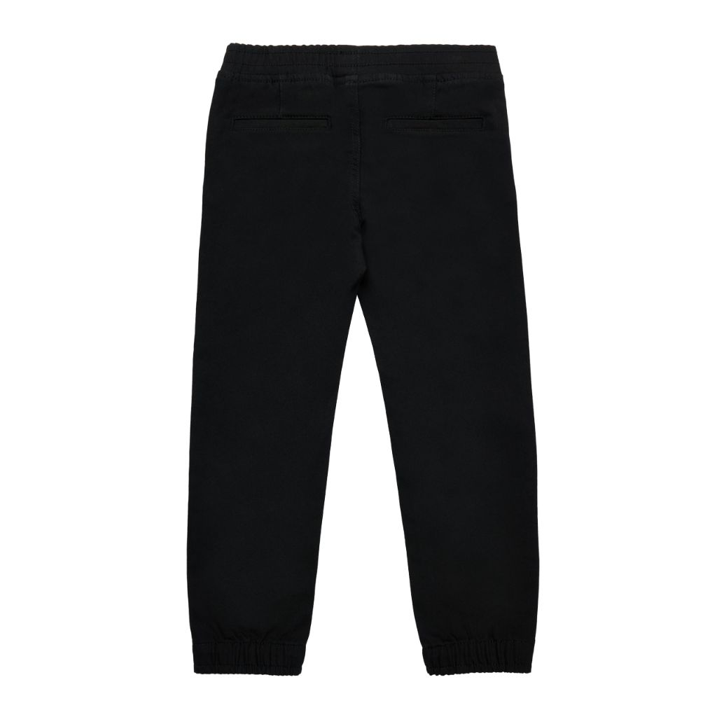 X RAY Jeans Little Kids Stretch Pants, Flexible Commuter Colored Denim Jeans, Casual Pants for Boys, Black, 4