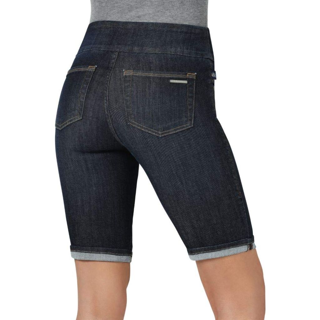 SZ 12,  Rock & Republic Women's Denim Rx Fever Stretch 10" Bermuda Shorts, Resident Hottie-Rinse