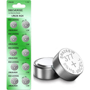 SKOANBE 10Pack SR626SW 377 LR626 AG4 1.5V Watch Battery