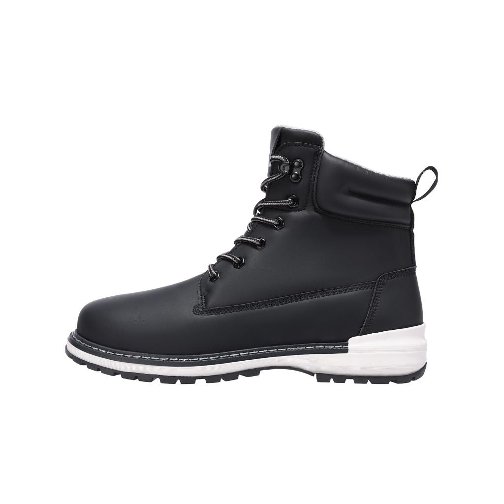 CAMEL CROWN Work Boots for Men Water-Resistant Soft Toe Non Slip - Black 10