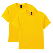 Gildan Youth DryBlend T-Shirt, Style G8000B, 2-Pack, Daisy, Small