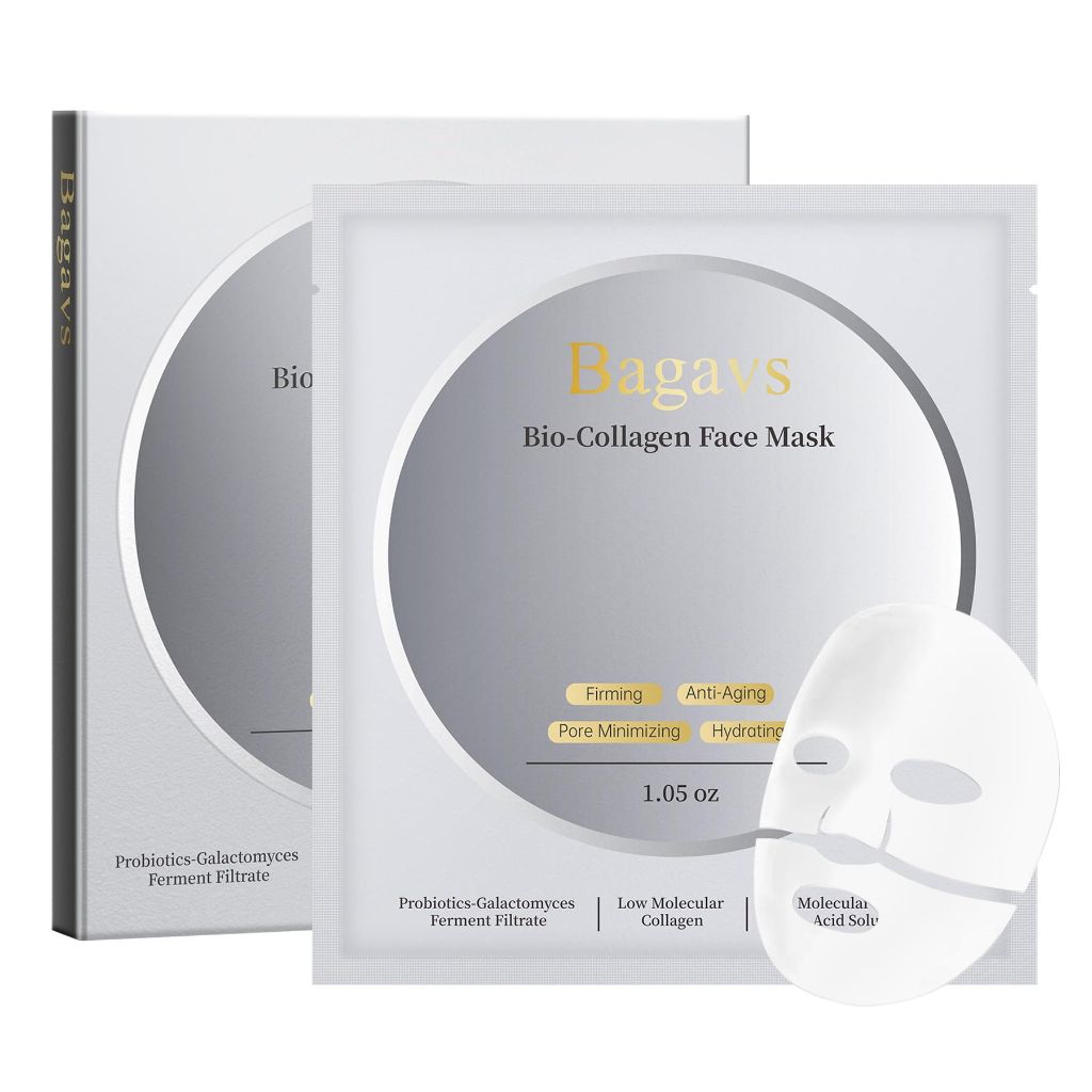 Bagavs Bio-Collagen Face Mask, 30g x 4ea