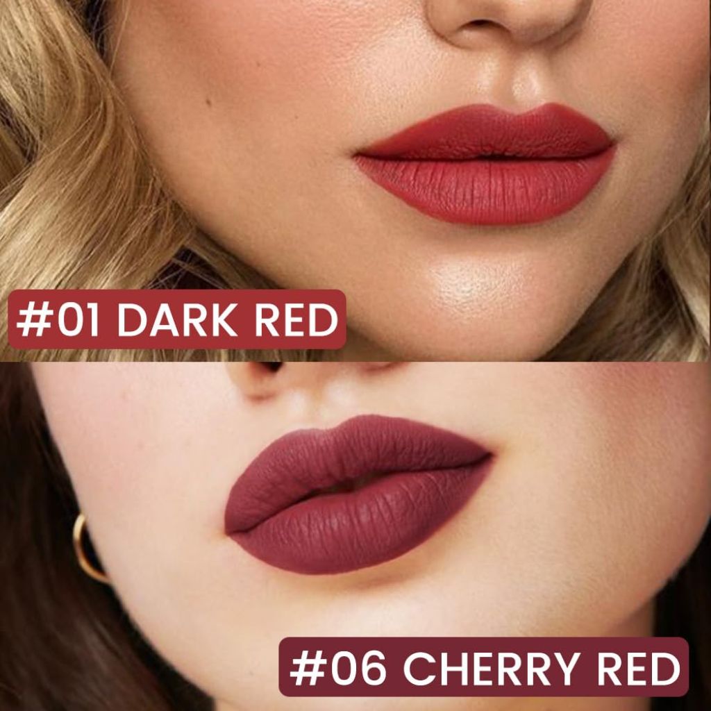 Kaely Longwear Waterproof Liquid Lip Liner - Dark Reds 01+06 (2pcs)