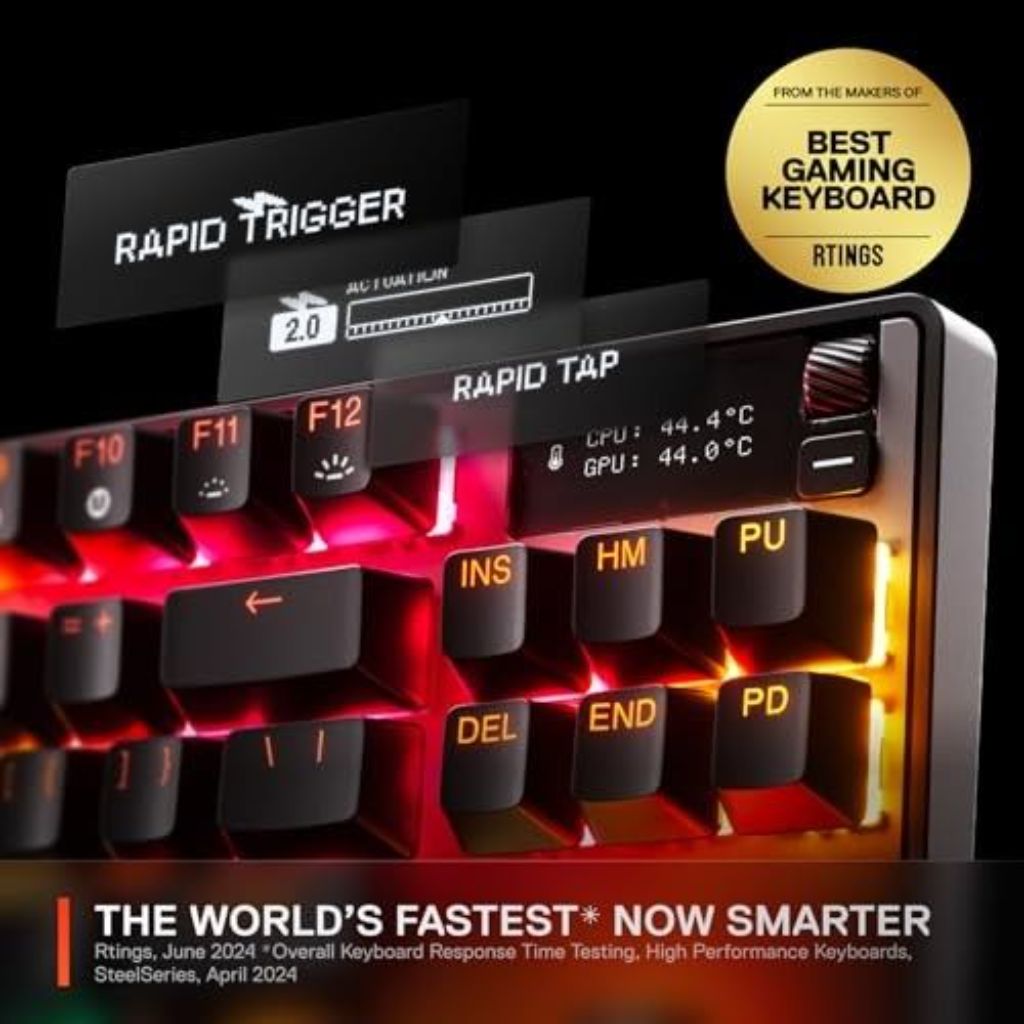 SteelSeries Apex Pro TKL Gen 3 Wireless HyperMagnetic Gaming Keyboard - Black