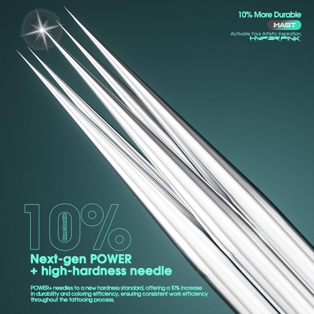 Mast Hyperink Tattoo Needle Cartridges - Pro Round Liner 1001RL - 20 Pieces