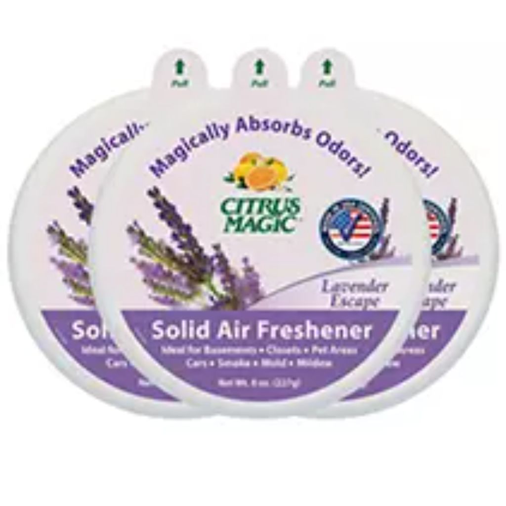 Citrus Magic Odor Absorbing Solid Air Freshener - Lavender Escape, 8oz (3 Pack)
